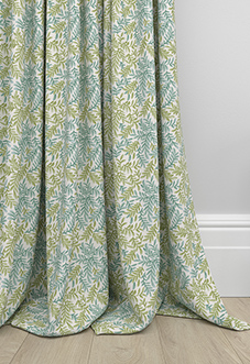 Leaf Vine, Jade - Made to Measure Curtains